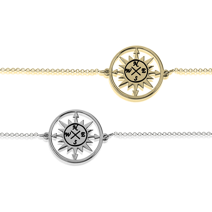 Cut Out Compass Bracelet