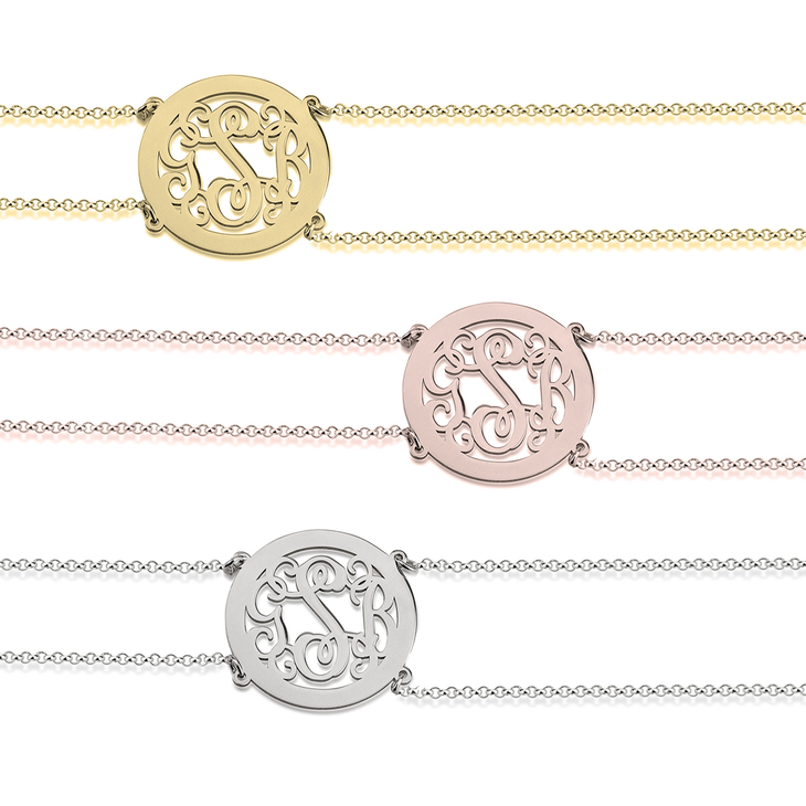 Framed Monogram Bracelet