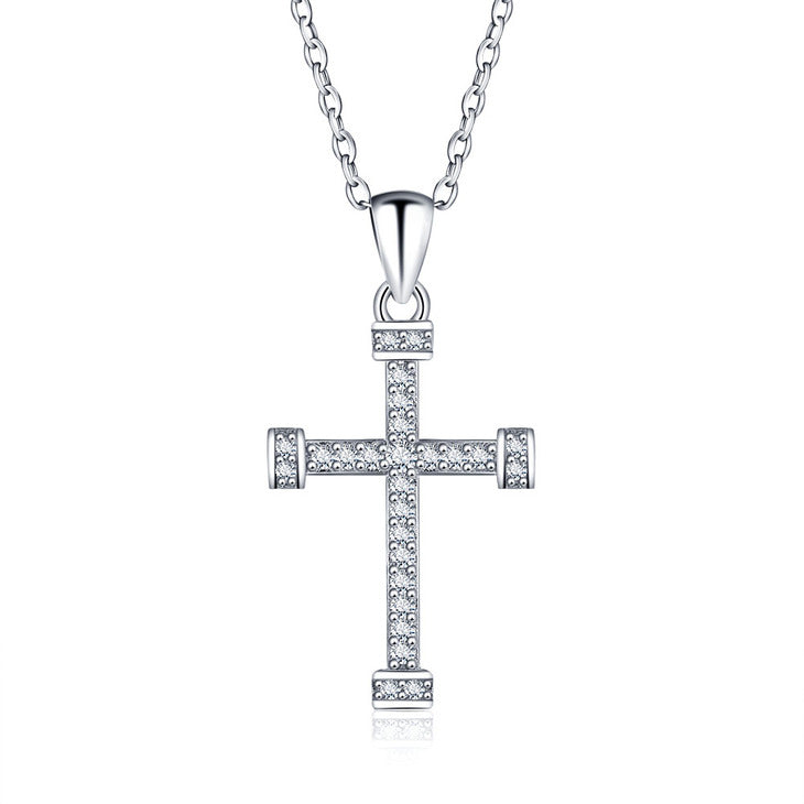 Cubic Zirconia Cross Pendant Necklace