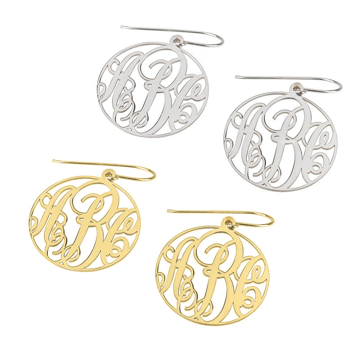 Classic Monogram Earrings