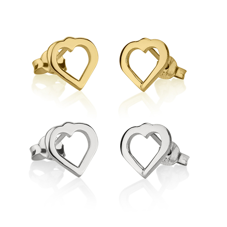 Cut Out Heart Earrings