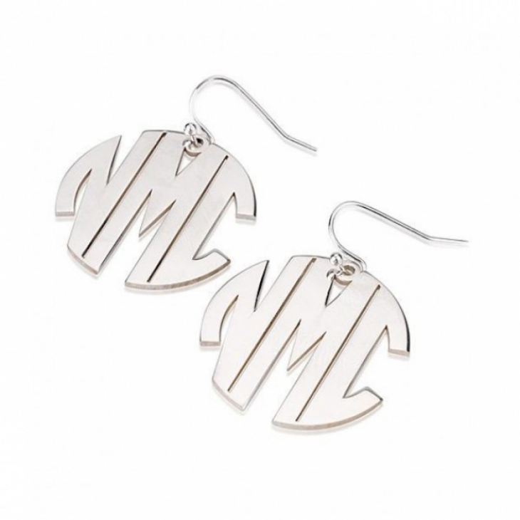 Capital Letters Monogram Earrings