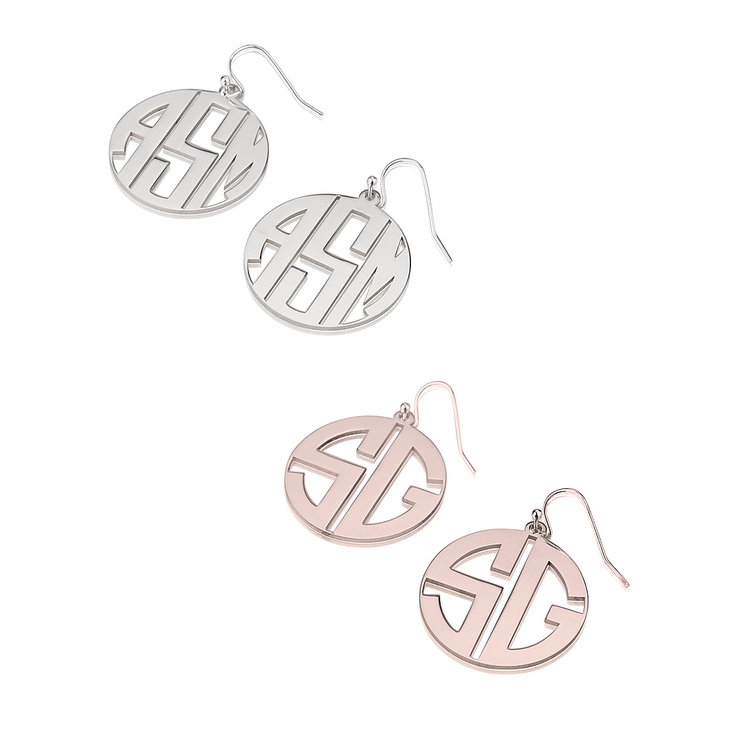 Capital Letters Monogram Earrings