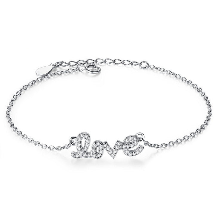 Cursive Love Bracelet