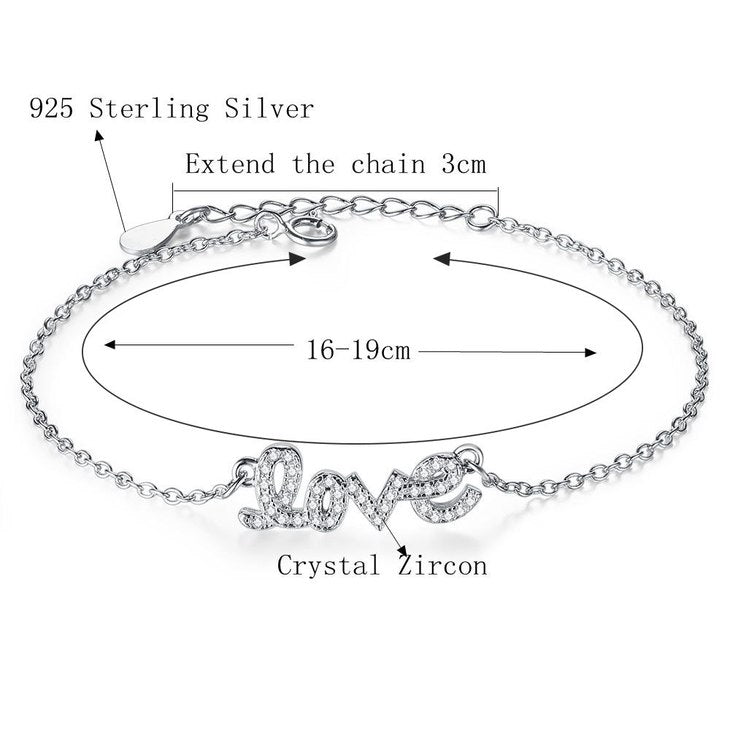 Cursive Love Bracelet