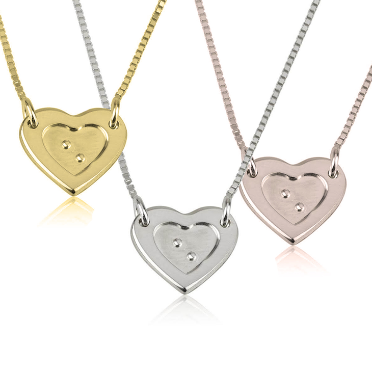 Braille Love Necklace