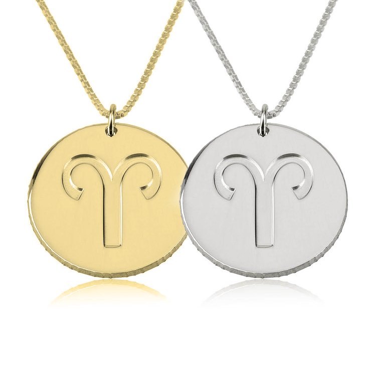 Disc Zodiac Necklace