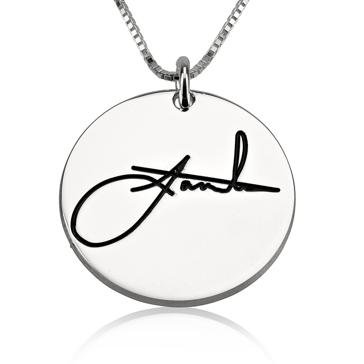Circle Signature Necklace