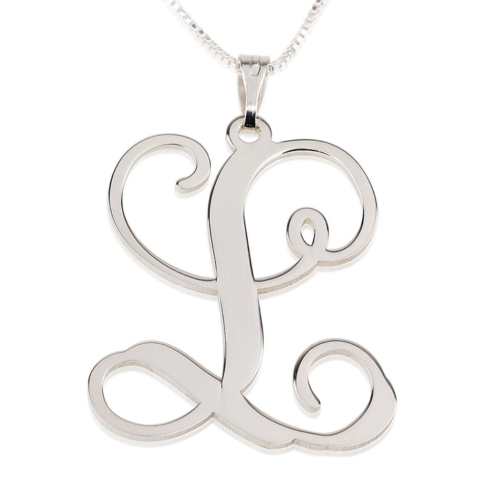 Script Initial Necklace