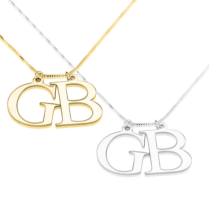 Two Initial Necklace