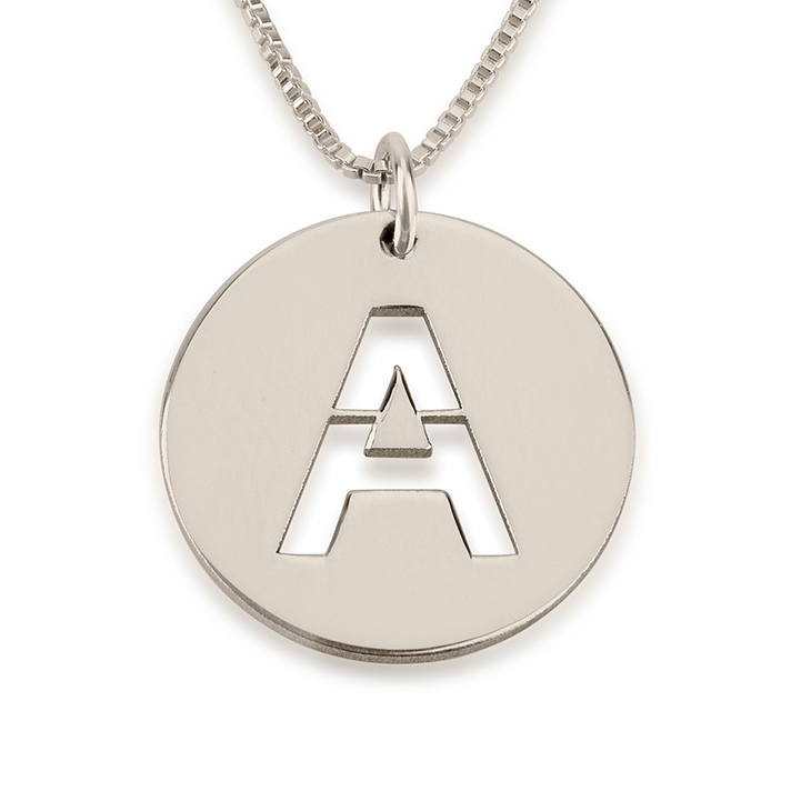 Initial Disc Necklace