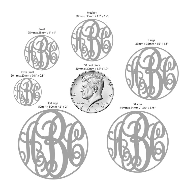 Circle Monogram Necklace