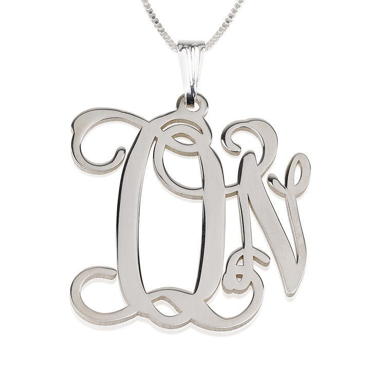Two Letter Monogram Necklace