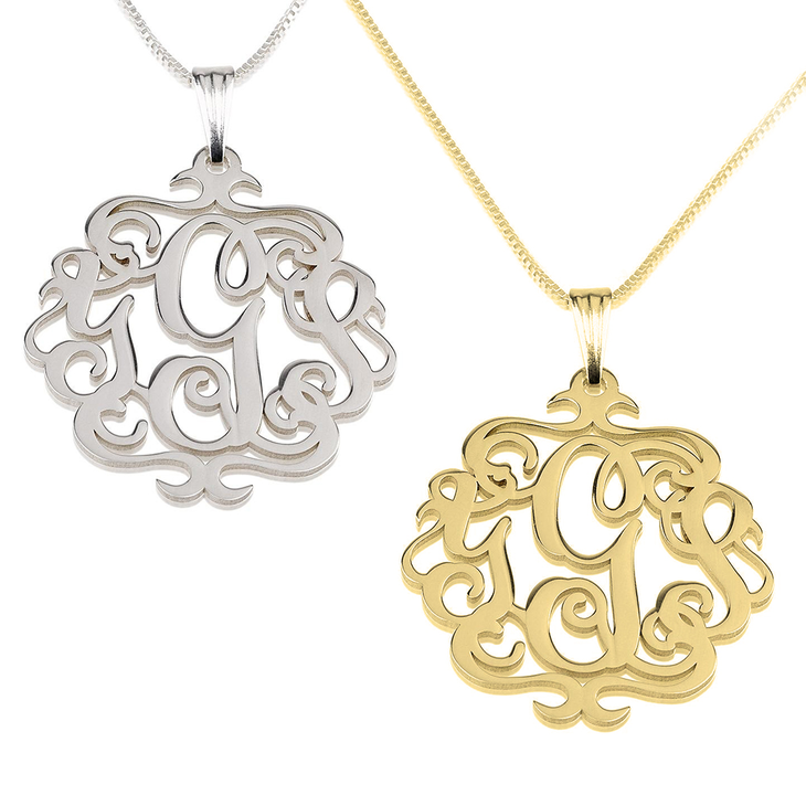 Antique Monogram Necklace