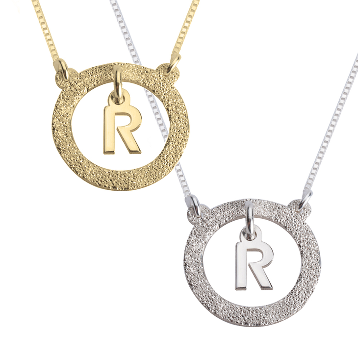Floating Initial Necklace
