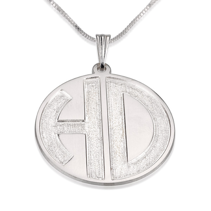 Sparkling 2 Letters Monogram Necklace