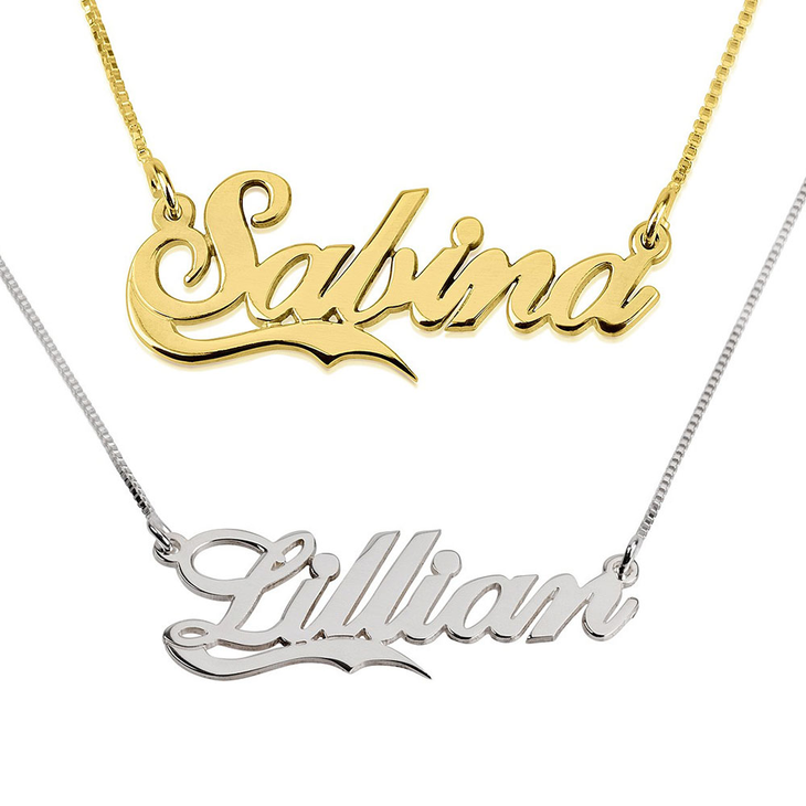 Name Necklace With Fancy Underline