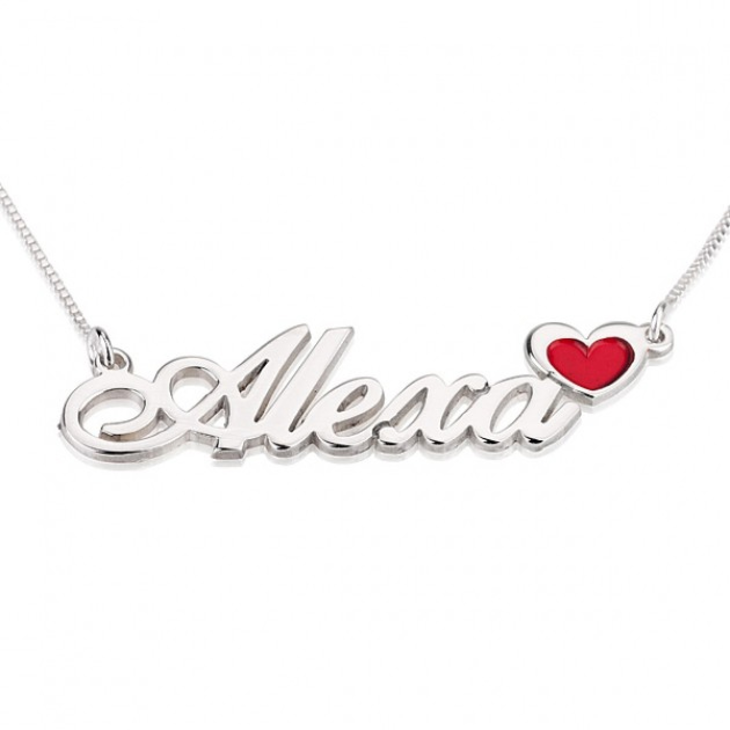 Name Necklace with Colored Symbols