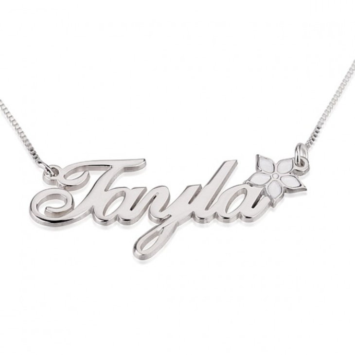 Name Necklace with Colored Symbols