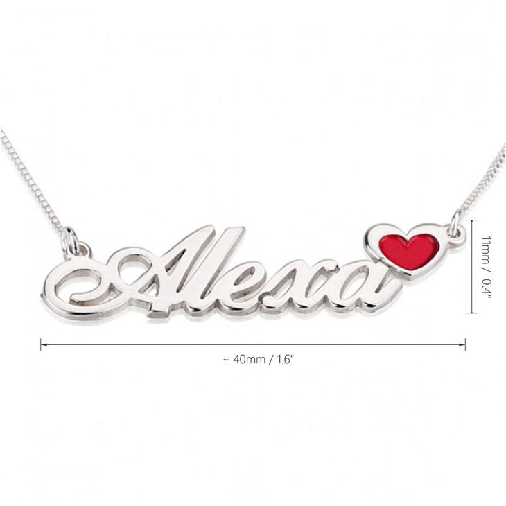 Name Necklace with Colored Symbols