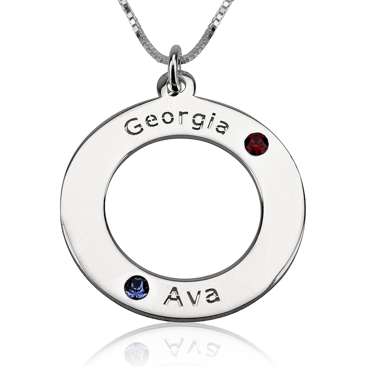 Family Birthstone Necklace