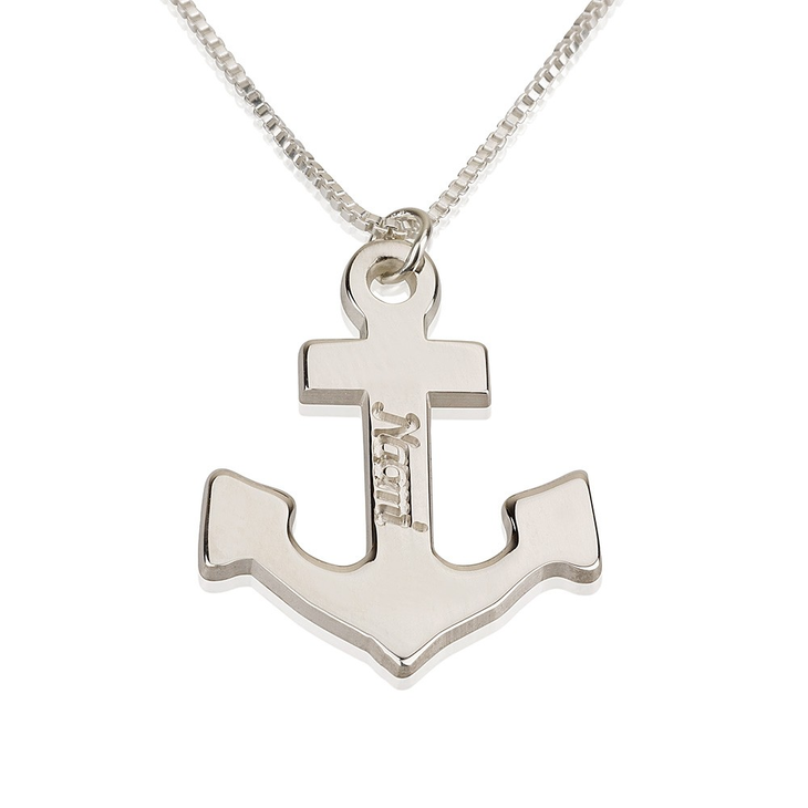 Personalized Anchor Necklace