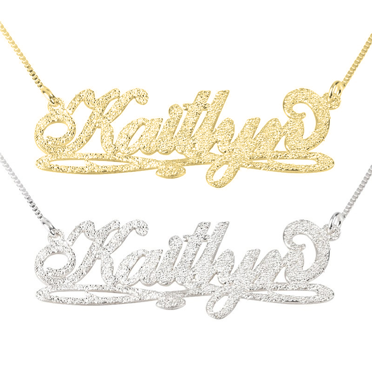 Bianca Line Sparkling Name Necklace