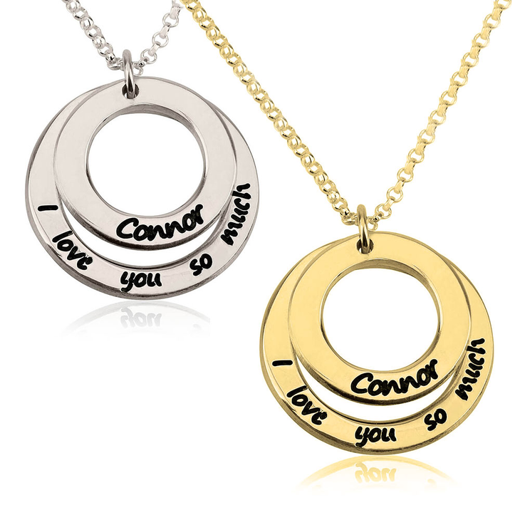I Love You So Much Necklace with Name