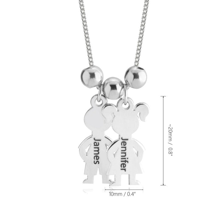 Boy And Girl Necklace Charm