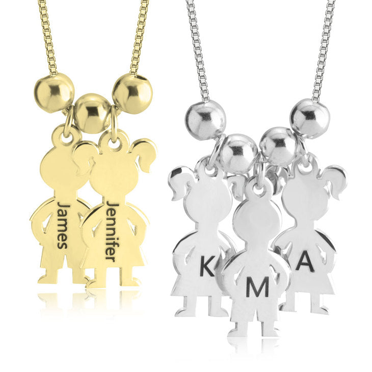 Boy And Girl Necklace Charm