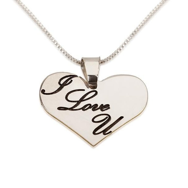 I Love You Heart Necklace