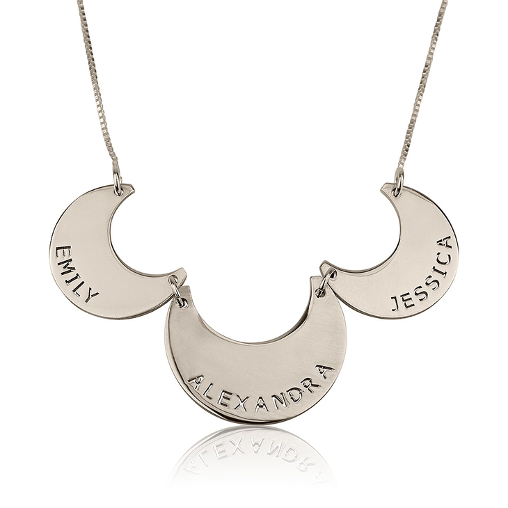 Engraved Linked Family Necklace