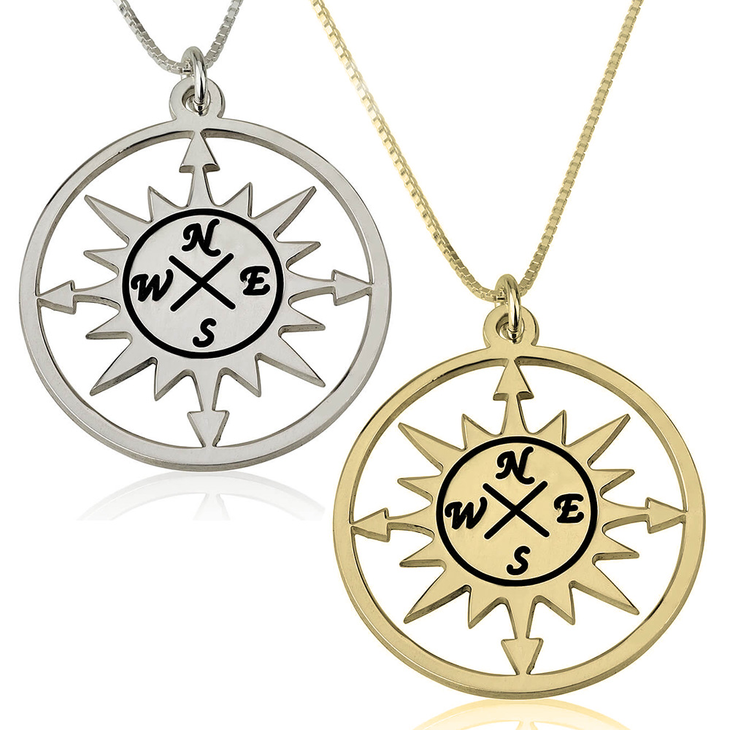 Compass Pendant Necklace