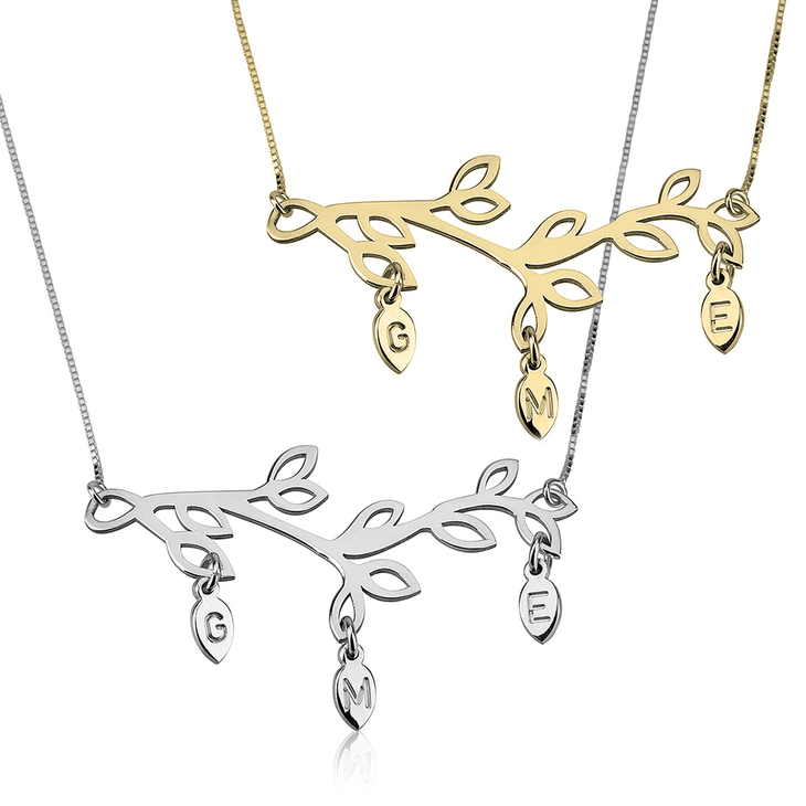 Mother`s Tree Branch Necklace