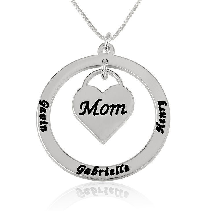 Mom Heart Necklace
