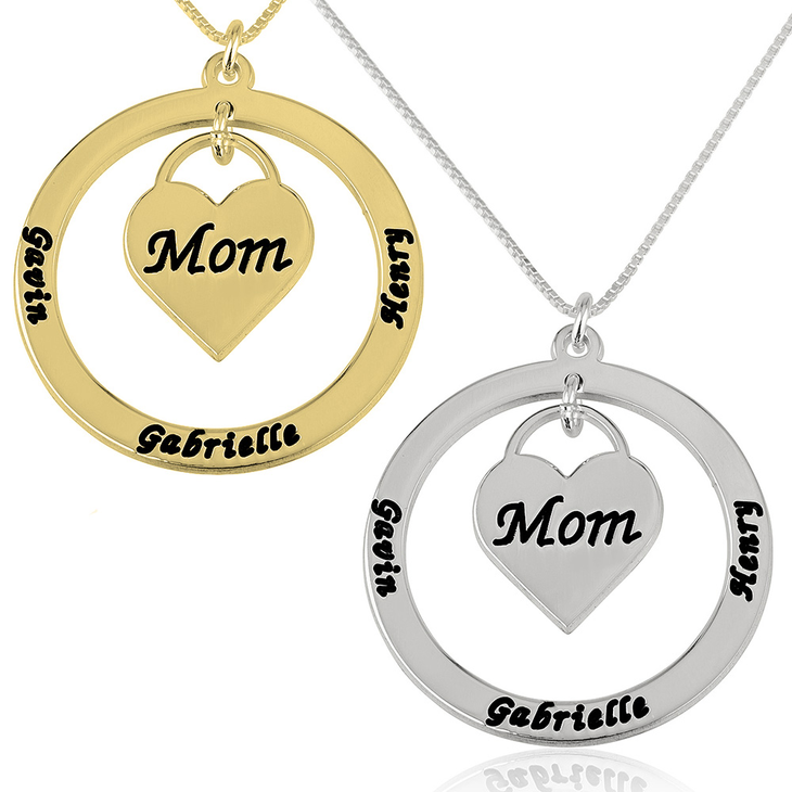 Mom Heart Necklace
