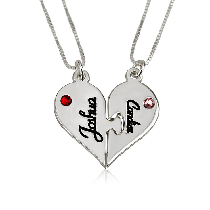 Two Heart Necklace Splits