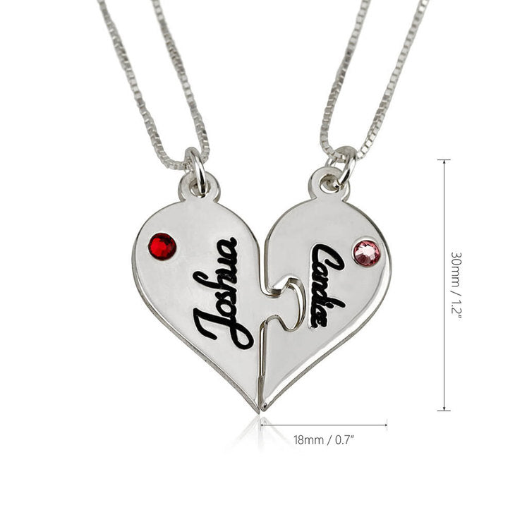 Two Heart Necklace Splits
