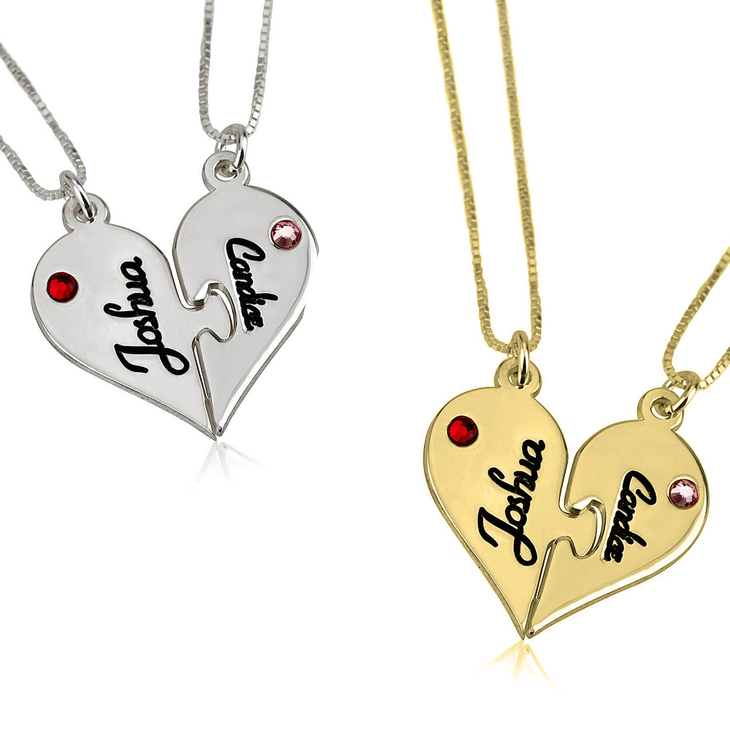 Two Heart Necklace Splits