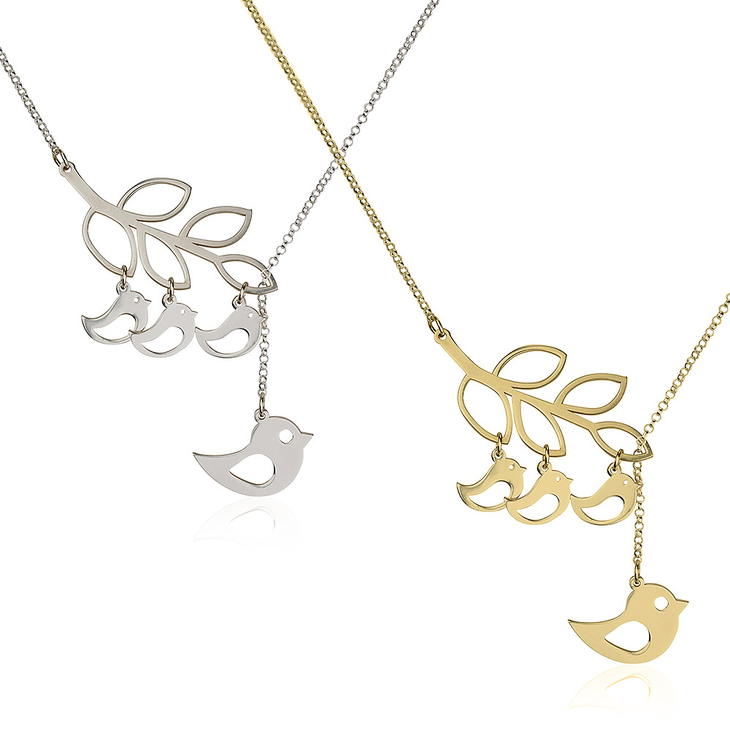 Bird Family Necklace