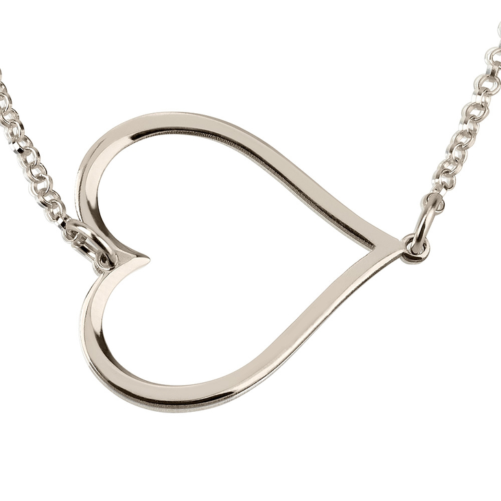 Sideways Heart Necklace