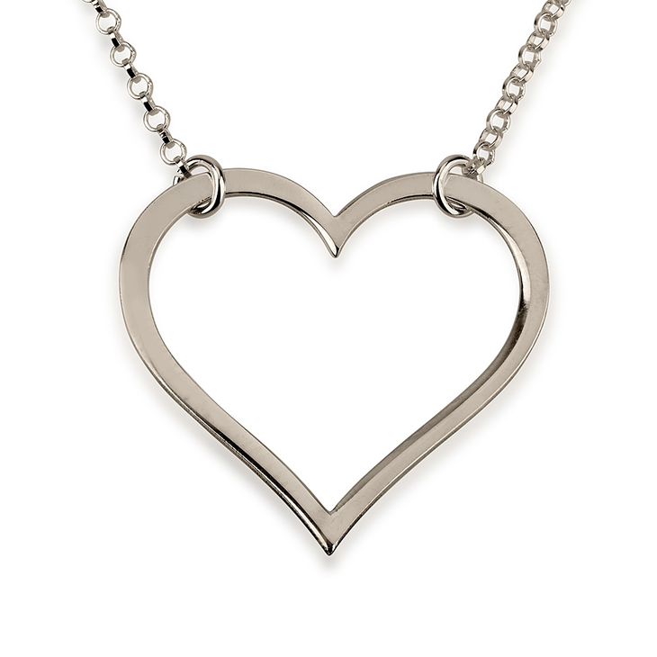 Sideways Heart Necklace