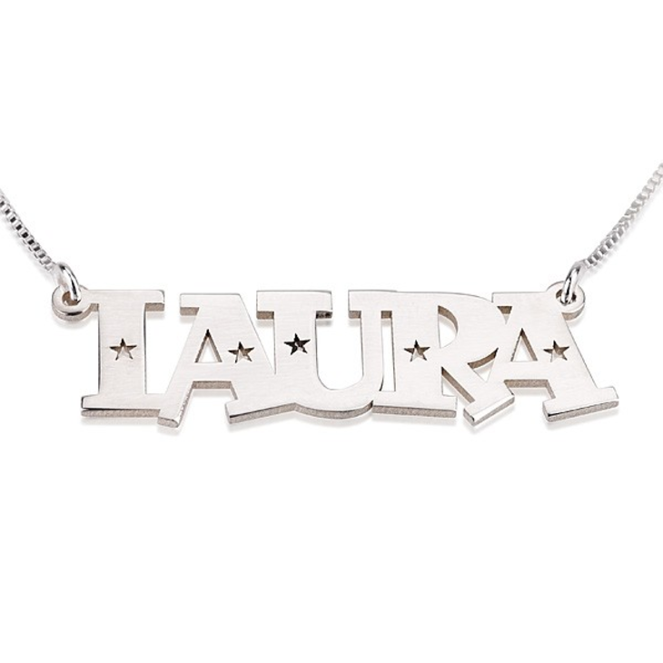 Stars Name Necklace