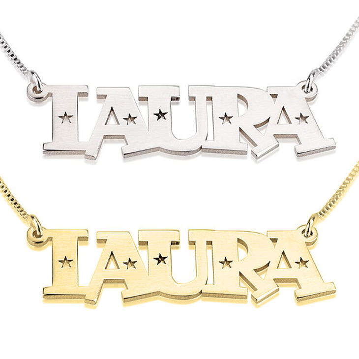 Stars Name Necklace