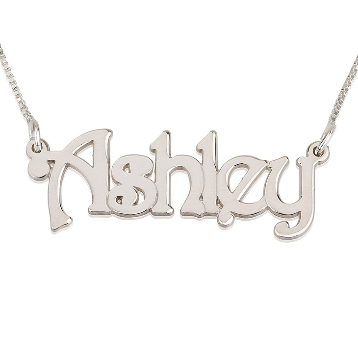 Steampunk Style Name Necklace