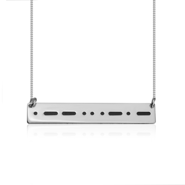 Personalized Morse Code Necklace