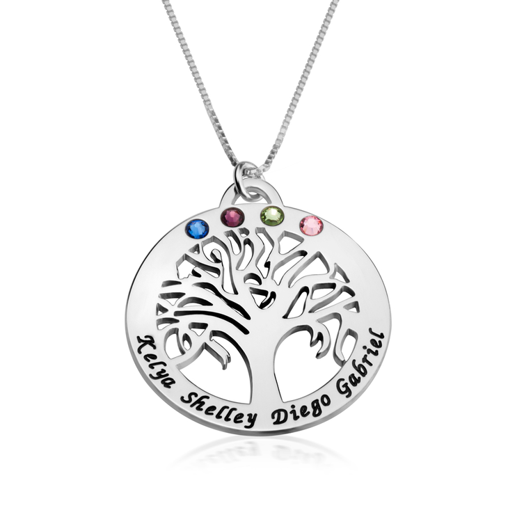 Birthstone Tree Necklace