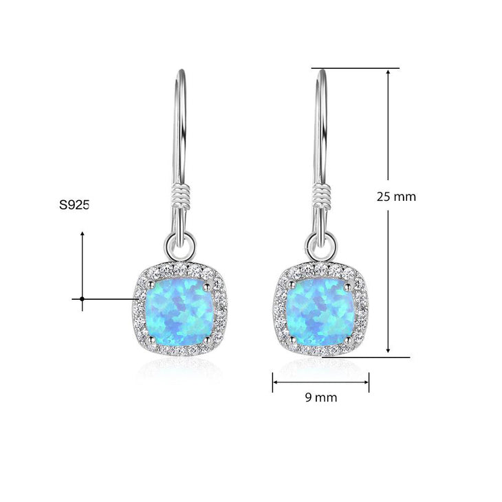 Turquoise Opal Earrings