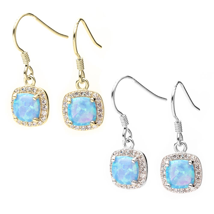 Turquoise Opal Earrings