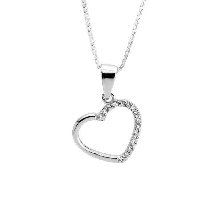 Zirconia Heart Necklace